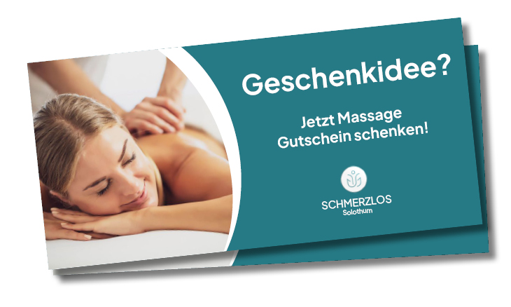 Gutschein für eine Massage in Solothurn, perfektes Geschenk für Entspannung und Wohlbefinden.